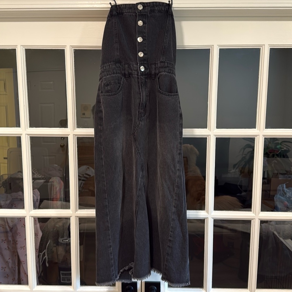 Forever 21 Black Jean Dress